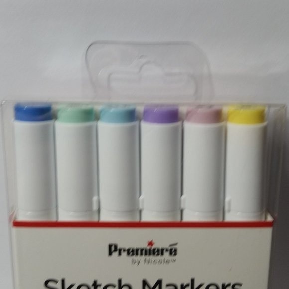 Dual Sided Sketch Markers Pastel Colors - Picture 2 of 7